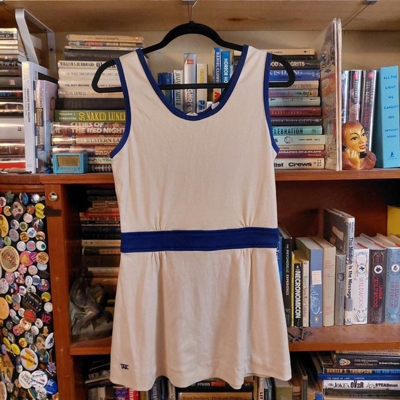 The Unbranded Brand Dresses & Skirts - Vintage blue and white tennis mini dress.